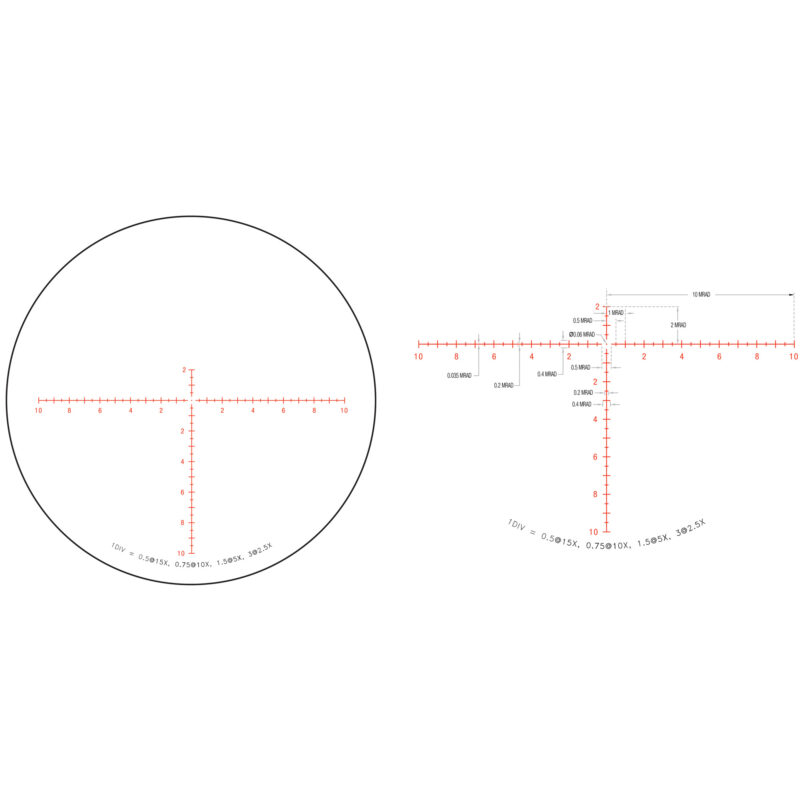 TRIJICON CREDO 2.5-15X42 SFP MRAD RD