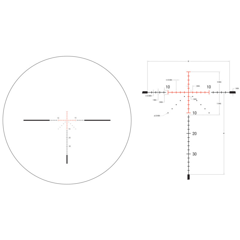 TRIJICON CREDO 3-9X40 SFP MOA RED
