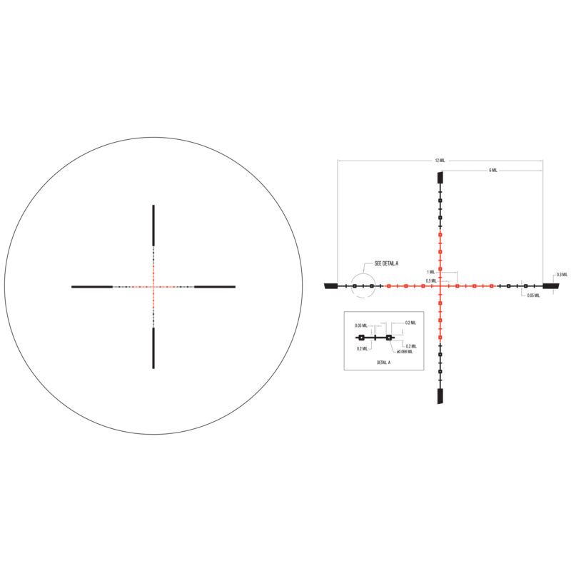TRIJICON CREDO 3-9X40 SFP MIL-SQ RED