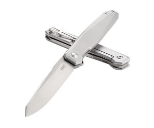 CRKT FACET SILVER 3.37' PLAIN EDGE