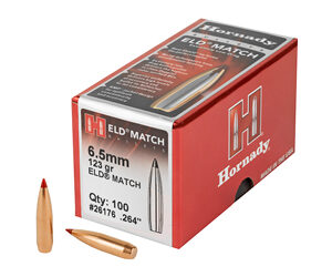 HRNDY ELD-M 6.5MM .264 123GR 100CT