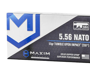 MAXIM 556NATO 55GR TUI SBA 20/500
