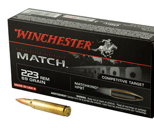 WIN MATCH 223REM 69GR BTHP 20/200