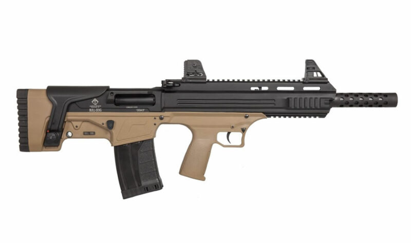 ATI Bulldog Bullpup Semi-Auto Shotgun - Tan | 12ga | 18.5' Barrel | Ported Barrel Shroud