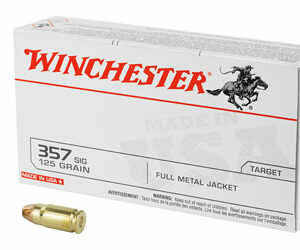 WIN USA 357SIG 125GR FMJ 50/500