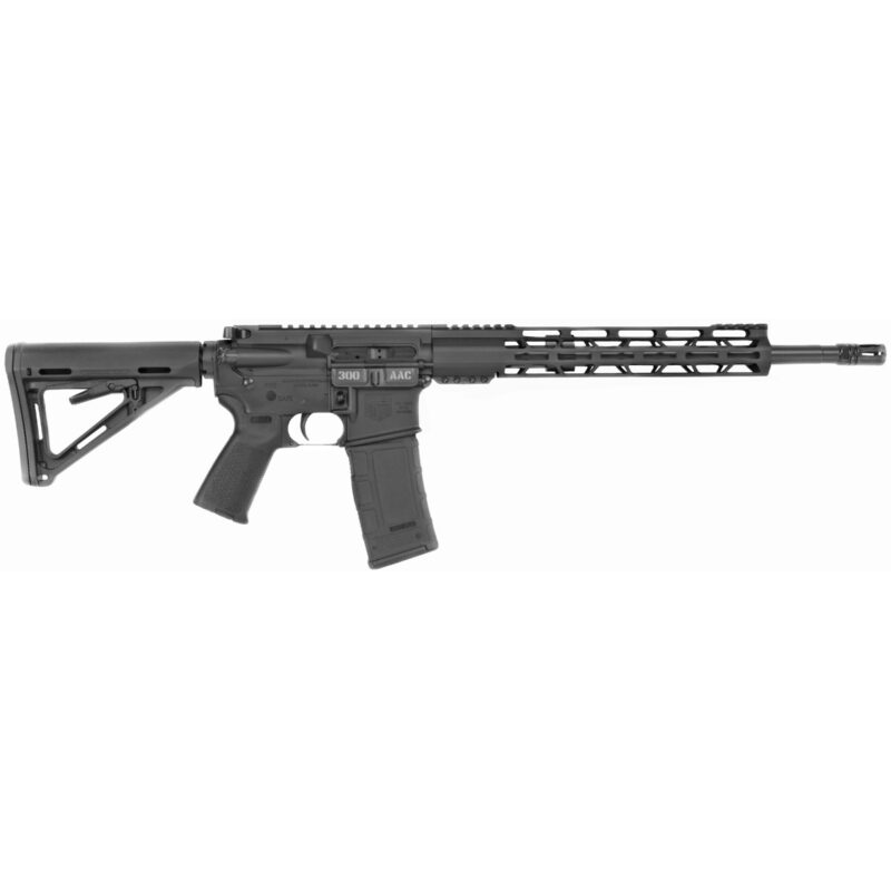 Diamondback DB15 AR Rifle - Black | 300 BLK | 16' Barrel | 12' M-LOK Rail | A2 Grip | A2 Flash Hider