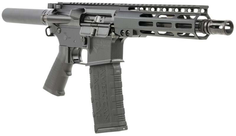 ATI MILSPORT Forged Aluminum AR Pistol - Black | 5.56NATO | 7.5' Barrel | 7' M-LOK Rail