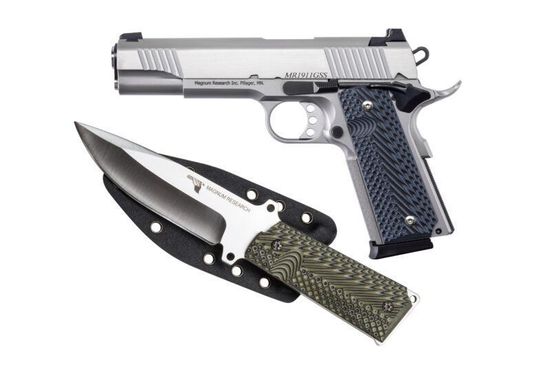 MAGNUM RESEARCH DE 1911 45ACP 5' SS W/KNIFE