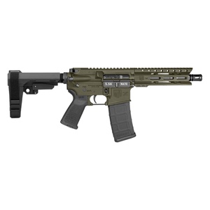 Diamondback Firearms Carbon DB-15 5.56 NATO Semi-Auto Pistol - OD Green | 7' Threaded Barrel | SBA3 Arm Brace |1x30rd Mag
