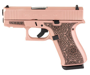 GLOCK 43X 9MM 10RD ROSE GOLD PAISLEY