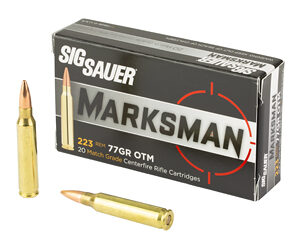 SIG AMMO 223REM 77GR OTM 20/500