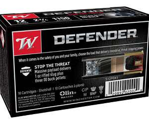 WIN DEFENDER 12GA 2.75' 3-00/1OZ 10/