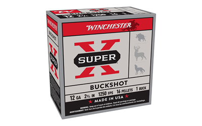 WIN SUPERX 12GA 2.75 BUCKSHOT 25/250, photo WIN SUPERX 12GA 2.75 BUCKSHOT 25/250