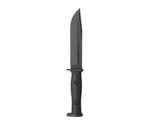 KBAR SLABBY FIXED 6.86' BLK W/SHEATH